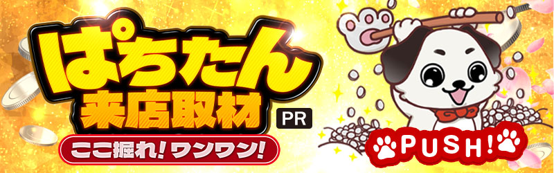 ぱちたん来店取材 ここ掘れ！ワンワン！