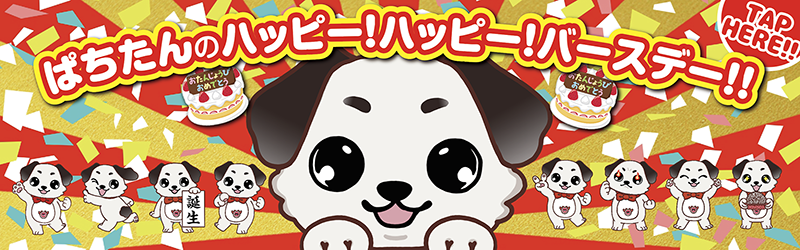 ぱちたんのハッピー！ハッピー！バースデー！