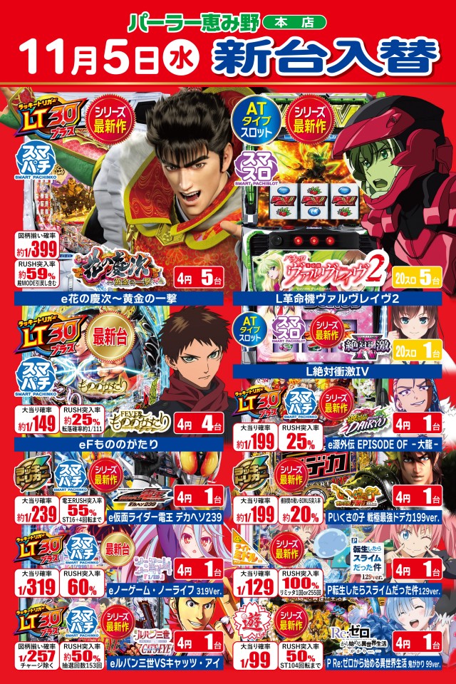 パーラー恵み野の最新情報画像