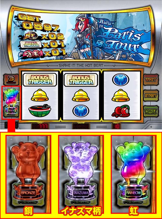 SHAKE BONUS TRIGGERスマスロシェイクコパンダトロフィー