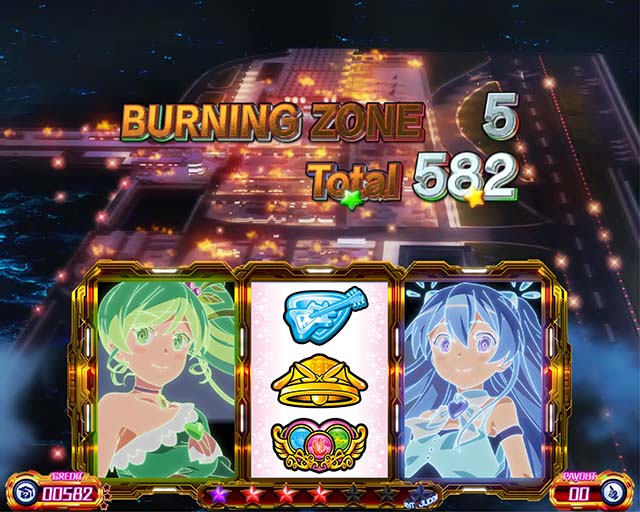 プリズムナナST終了時リールキャラ