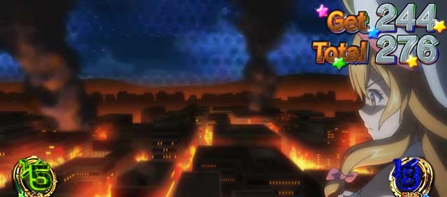 プリズムナナボーナス終了画面