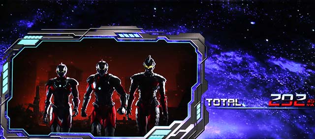 LULTRAMAN最終決戦スマスロウルトラマンAT終了画面