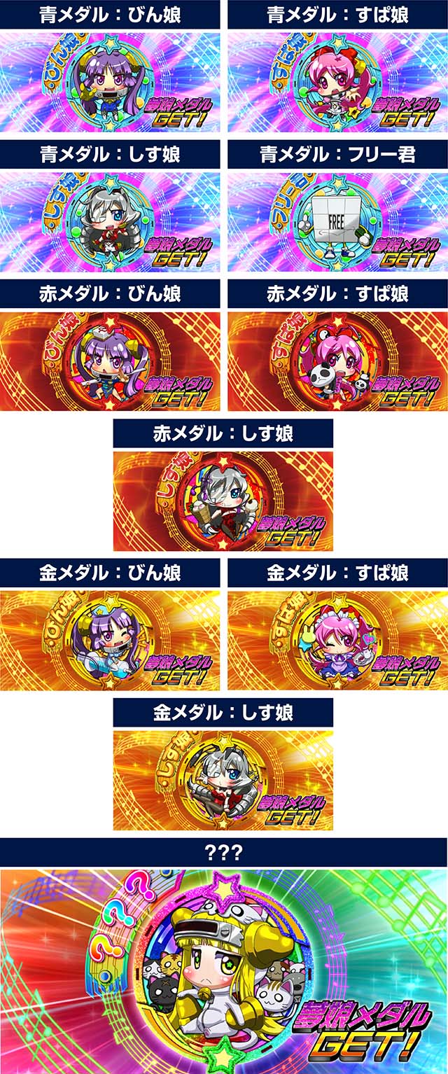 Ｌすーぱぁびん娘スマスロスーパービンコ夢娘メダル