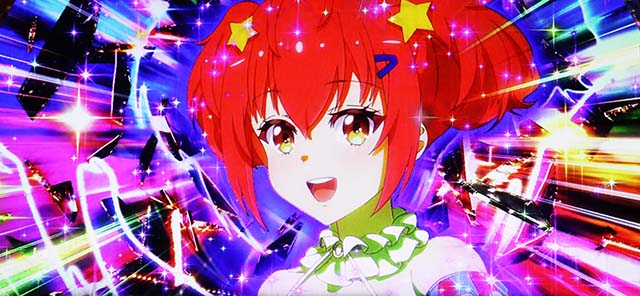 スロットワールドダイスタースマスロボーナス告知演出カット
