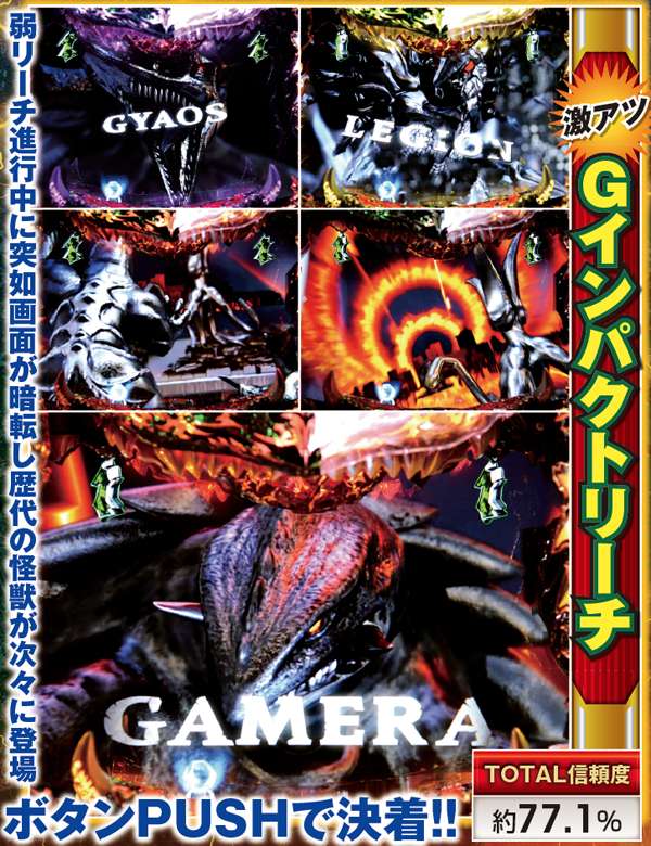 CRガメラ（パチンコ）スペック・保留・ボーダー・期待値・攻略