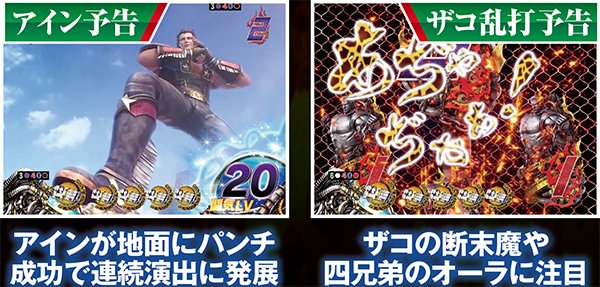 北斗無双通常時演出・リーチ後予告