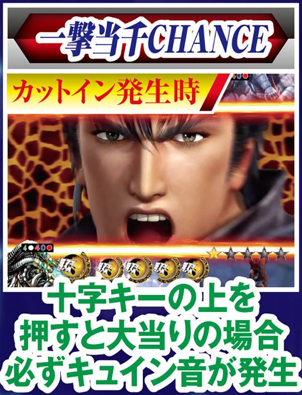 北斗無双通常時一撃当千CHANCE中・裏ボタン