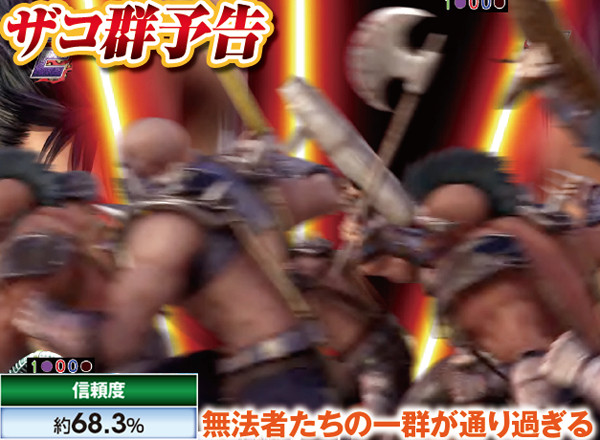 北斗無双通常時演出信頼度・ザコ群予告