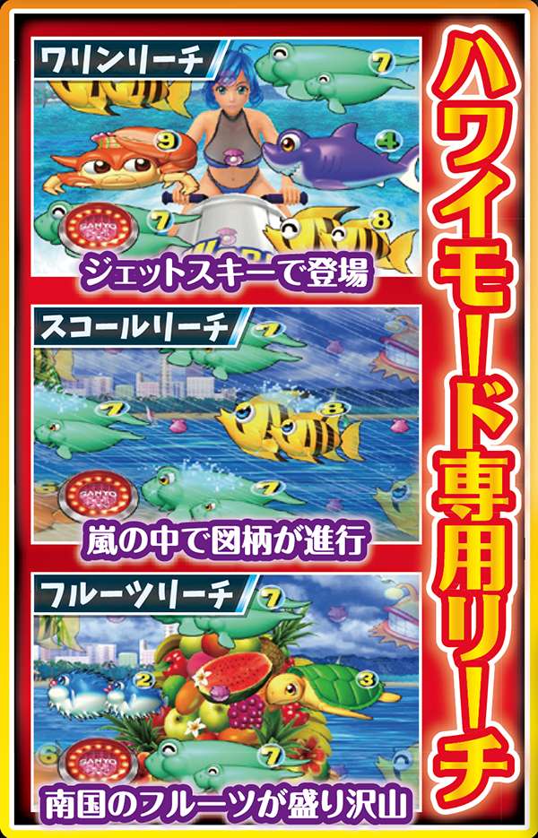 スーパー海物語ハワイモード・リーチ