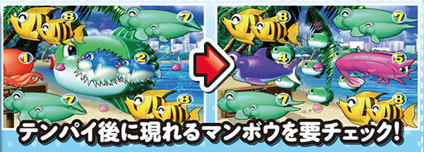 スーパー海物語ハワイモード・マンボウ予告