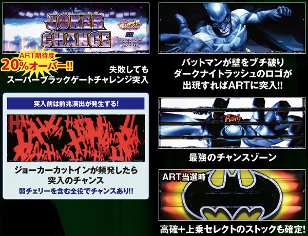 スロット バットマン（パチスロ）設定判別・天井・ゾーン・解析・打ち