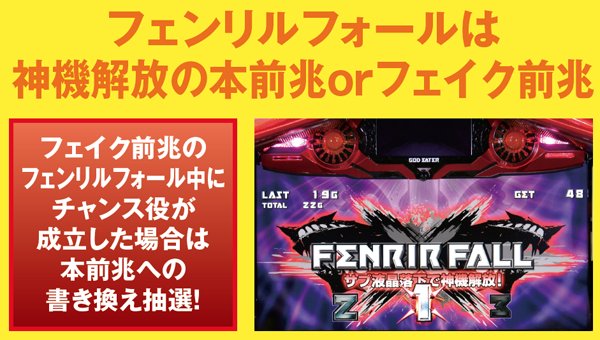 ゴッドイーターフェンリルフォール・本前兆書き換え抽選