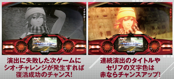 ゴッドイーター通常時・連続演出・チャンスアップ