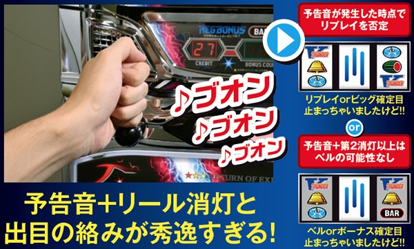 サンダーVリボルト（パチスロ）設定判別・天井・ゾーン・解析・打ち方