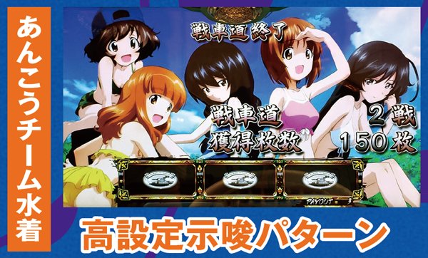 パチスロ ガールズ&パンツァー（パチスロ）設定判別・天井・ゾーン