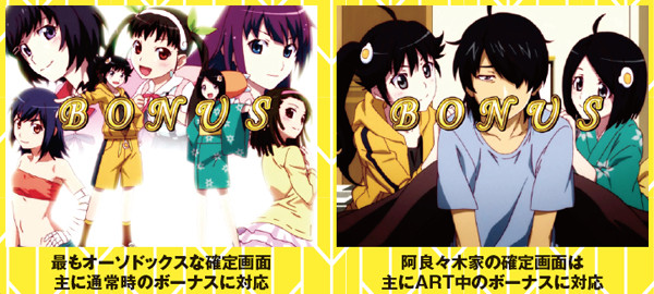 偽物語ボーナス確定画面・基本解説