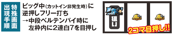 偽物語ビッグ中・特殊画面選択率