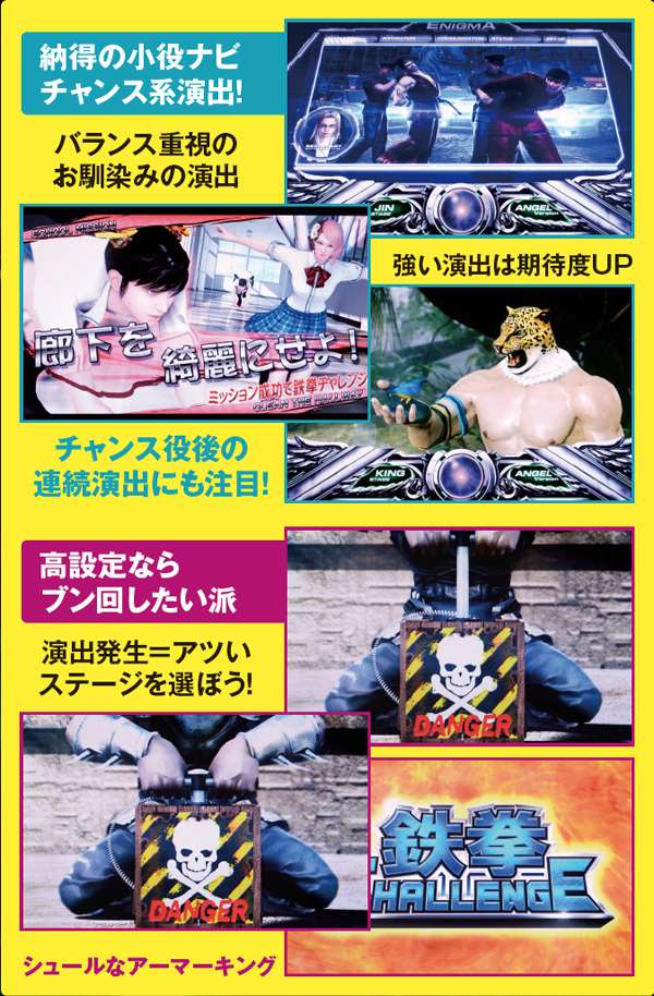 パチスロ鉄拳3rdエンジェルVer.（パチスロ）設定判別・天井・ゾーン