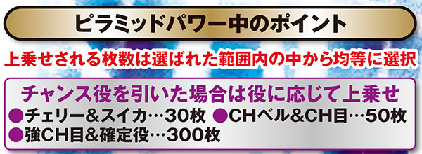 秘宝伝TheLastピラミッドパワー・上乗せ抽選