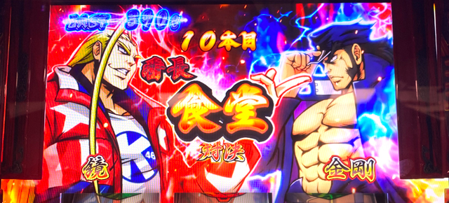 押忍!番長4 絶頂対決 対決開始画面・食堂