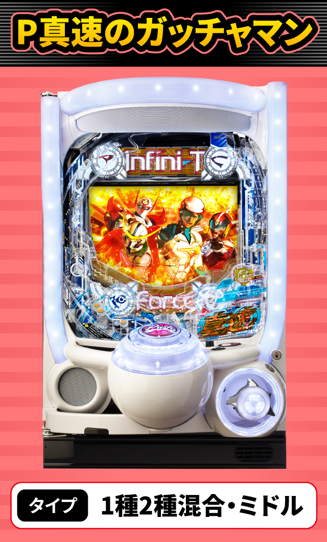 2月新台スペックナビ　P真速のガッチャマン