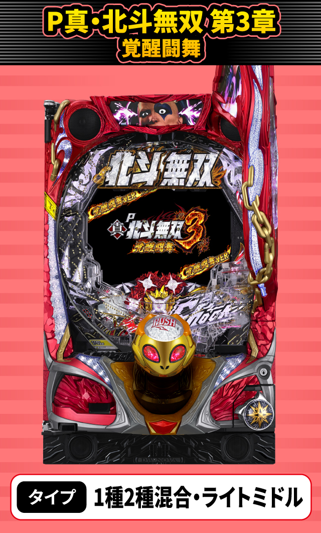 3月新台スペックナビ　P真・北斗無双 第3章 覚醒闘舞