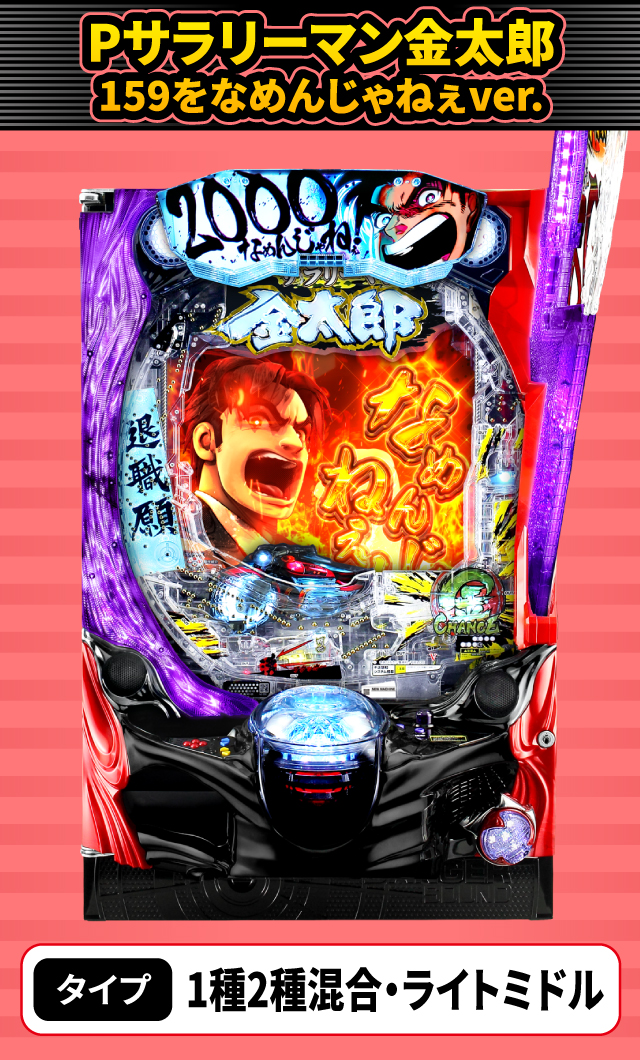 2024年2月新台スペックナビ　Pサラリーマン金太郎 159をなめんじゃねぇver.