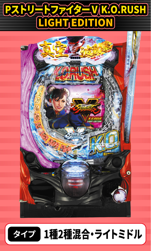 2024年2月新台スペックナビ　PストリートファイターⅤ K.O.RUSH LIGHT EDITION