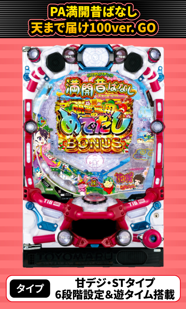 2024年3月新台スペックナビ　PA満開昔ばなし 天まで届け100ver. GO