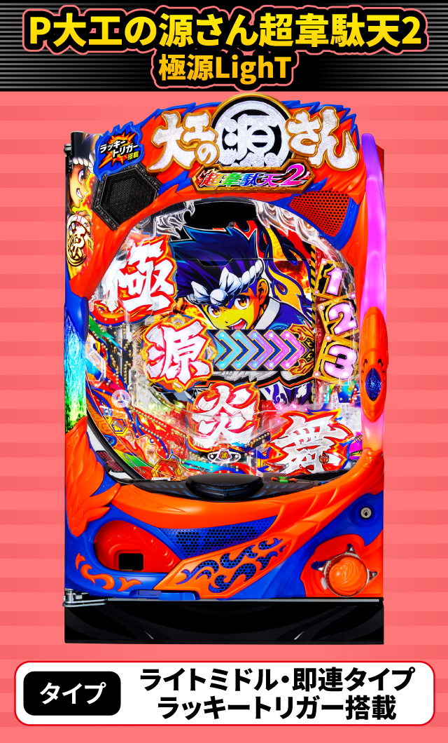 2024年4月新台スペックナビ　P大工の源さん超韋駄天2極源LighT