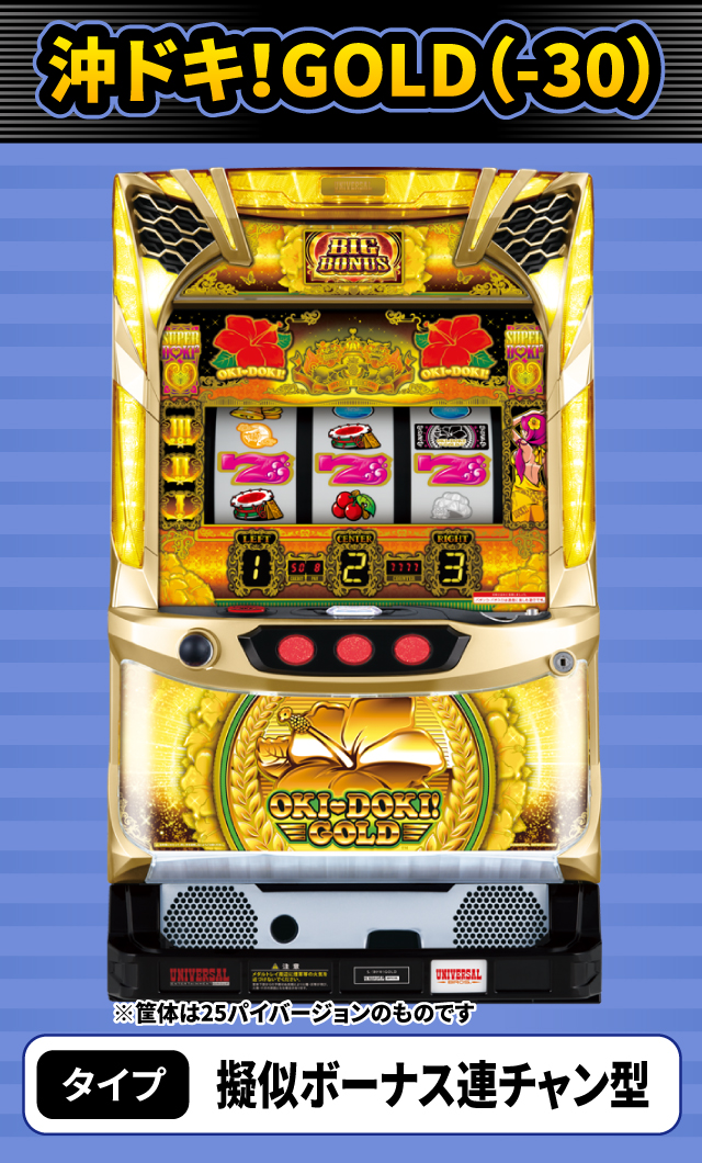 12月新台スペックナビ　沖ドキ！GOLD・沖ドキ！GOLD-30