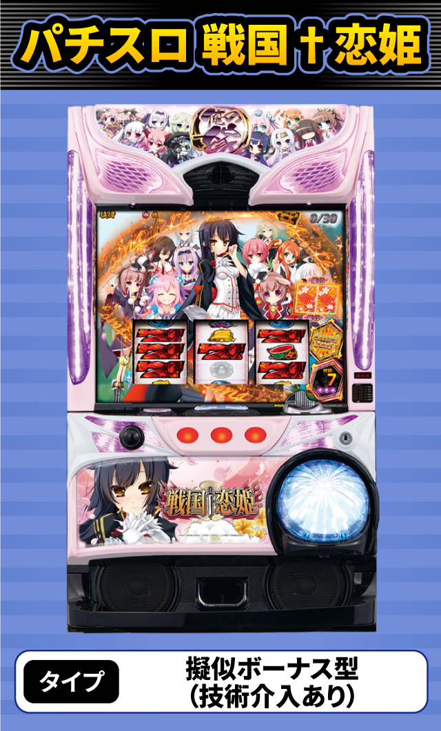 7月新台スペックナビ　パチスロ 戦国†恋姫