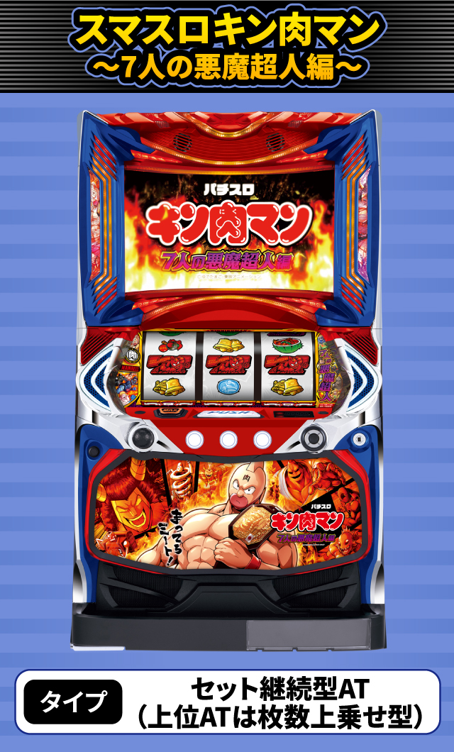 8月新台スペックナビ　スマスロキン肉マン～7人の悪魔超人編～