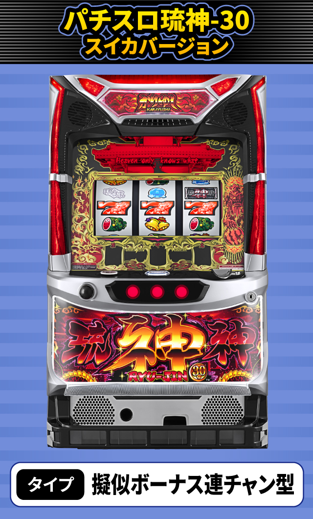 12月新台スペックナビ パチスロ琉神-30 スイカバージョン