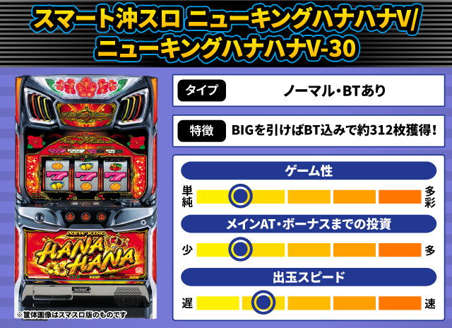 2026年1月新台スペックナビ　スマート沖スロ ニューキングハナハナV／ニューキングハナハナV-30