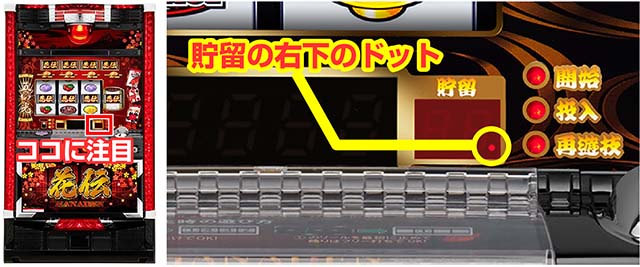 パチスロ 花伝有利区間ランプ