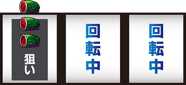 スマスロ頭文字D2nd左リール3連スイカ狙い