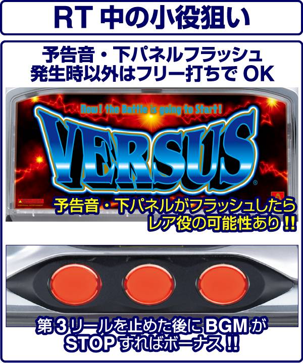 バーサス打ち方・RT中小役狙い