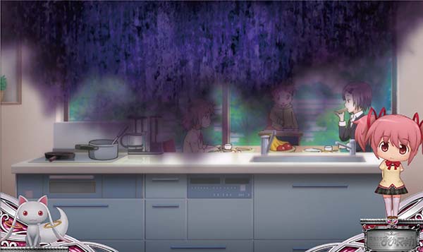 まどまぎ2穢れ蓄積示唆演出・穢れ吸い込み時のサイズ