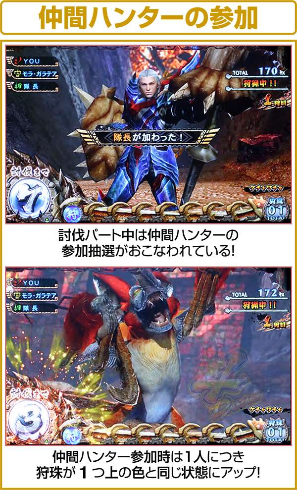 モンハン狂竜戦線仲間ハンターの参加抽選