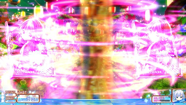 ガールフレンドガールズチャレンジ中のアツい演出・多回転演出