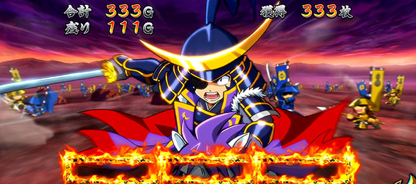 政宗2炎ランプ点灯契機＆点灯率・炎高確率