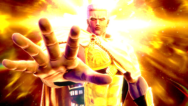 北斗の拳 新伝説創造通常時・プレミアム演出・全身が金色に発光