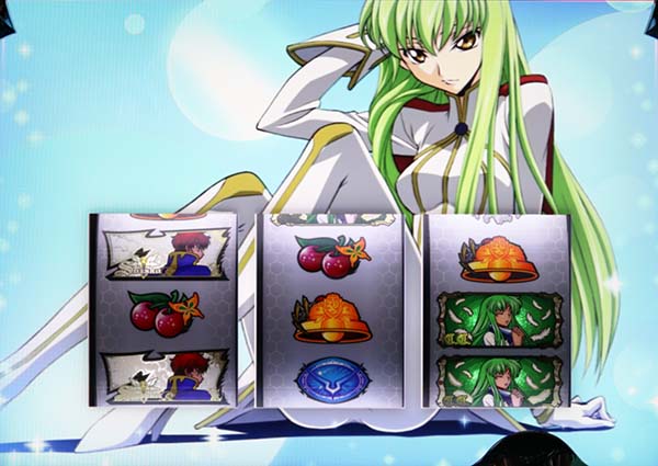 コードギアスCCMID中の設定示唆画面