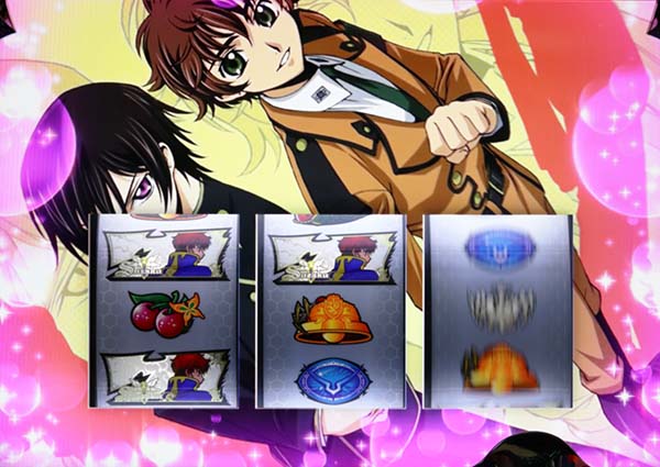 コードギアスCCMID中の設定示唆画面