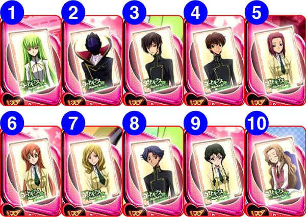 コードギアスCCC.C.タイム中・カード