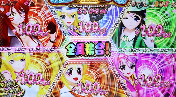 乙女マスターズ(BIG)中の演出