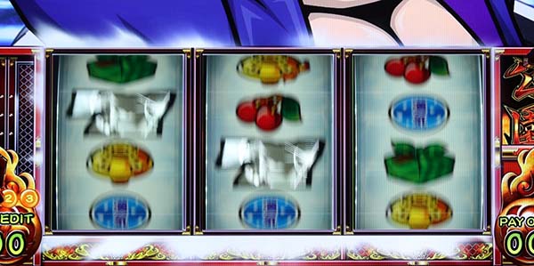 押忍番長A打ち方・リール白フラッシュ