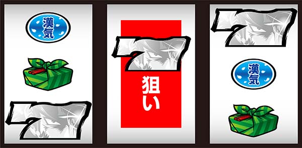 押忍番長Aボーナス察知手順・白7下段ビタ押し